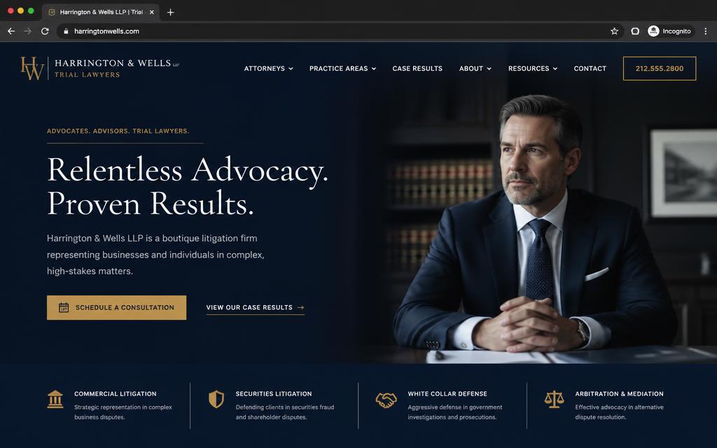 Lesedi Legal Chambers website preview